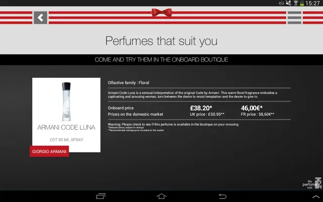 My Perfume Test android App screenshot 0